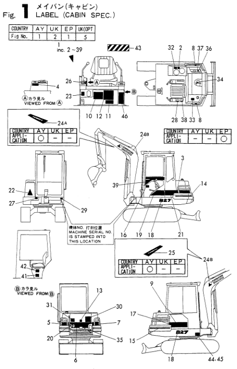 Yanmar B27 Excavator Parts Catalog and Wiring Diagram for England Australia and AMMANN - Image 7