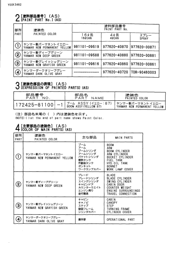 Yanmar B50-2B Excavator Parts Catalog for Japan and Overseas - Image 8