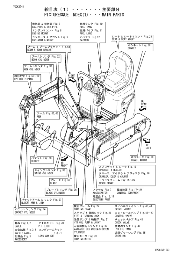 Yanmar SV08 Excavator Parts Catalog and Electrical Wiring Diagram - Image 8