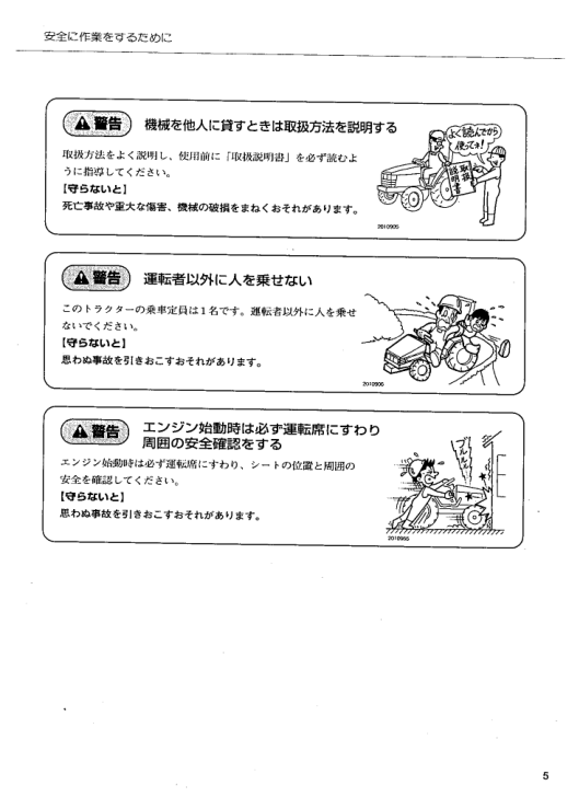 Yanmar US32R 36R 40R 46R 50R Tractors Operation and Maintenance JA - Image 8