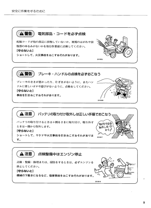 Yanmar US32R 36R 40R 46R 50R Tractors Operation and Maintenance JA - Image 3