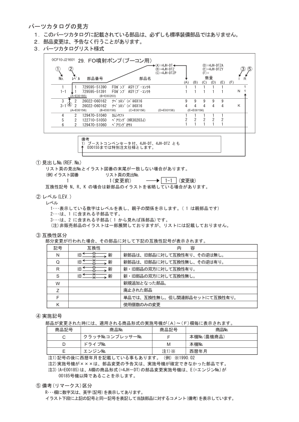 Yanmar YM186 YM186D Tractors Parts Catalog - Image 4