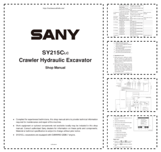 SANY SY515C LC Excavator Service Manual