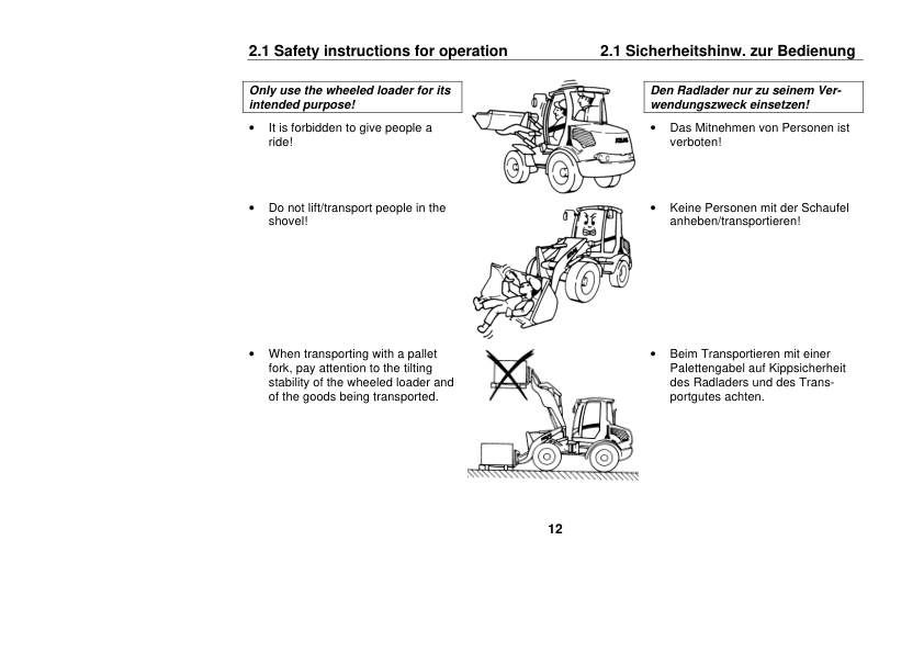 ATLAS 55 65 Wheel Loader Operators Manual - Image 15