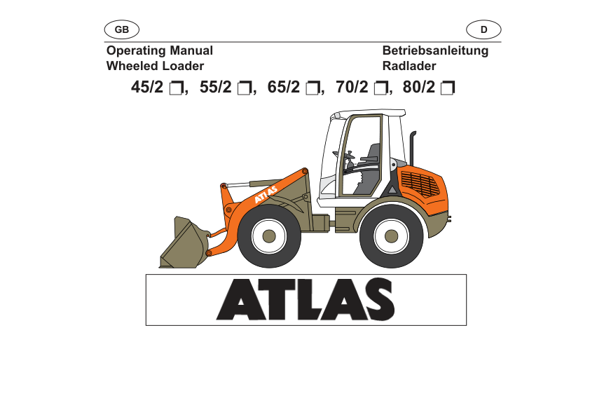 ATLAS 55 65 Wheel Loader Operators Manual - Image 2