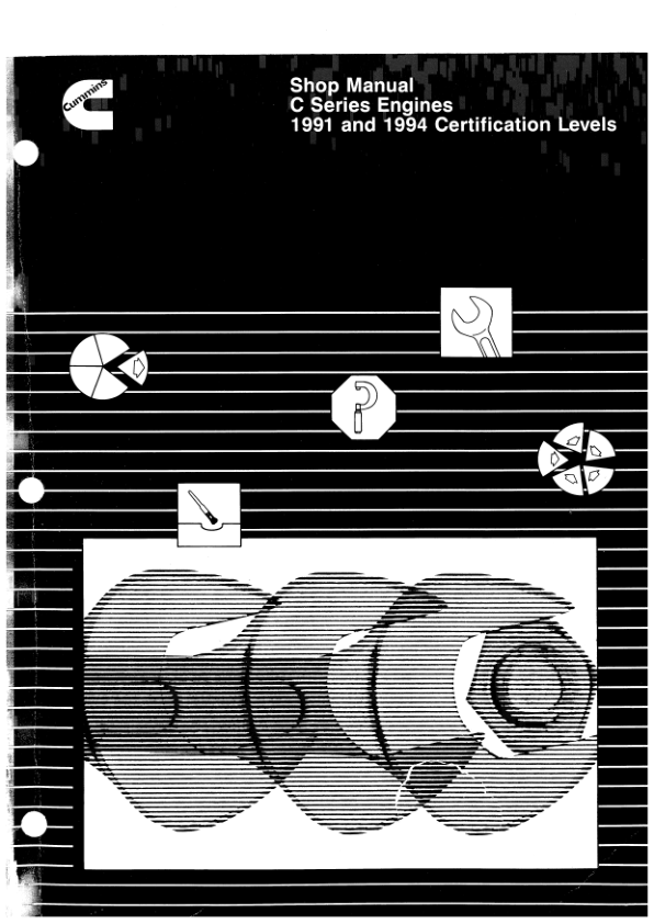 Cummins C Series Diesel Engine Workshop Manual 1991 1994 Certification Lvl - Image 2