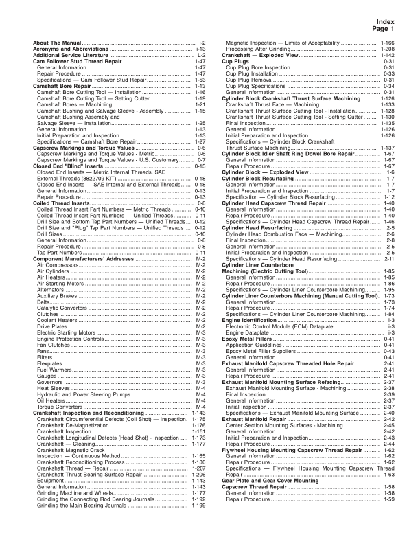 Cummins L10 and M11 Series Engine Repair Manual - Image 18