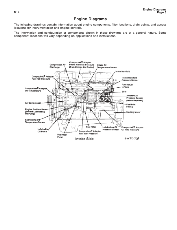 Cummins N14 Series Engine Specification Manual 1994 Certification Lvl - Image 8