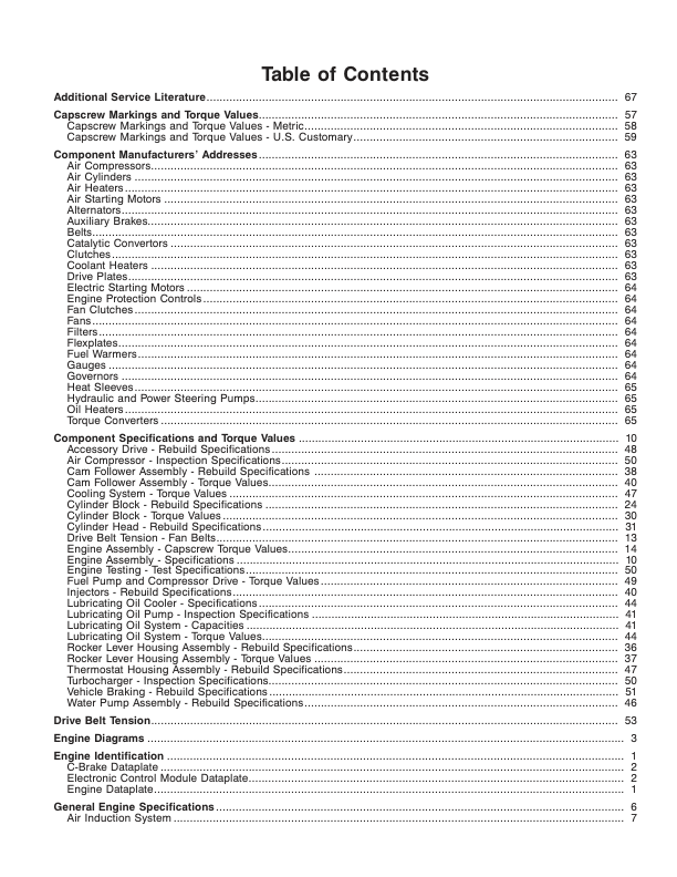 Cummins N14 Series Engine Specification Manual 1994 Certification Lvl - Image 7