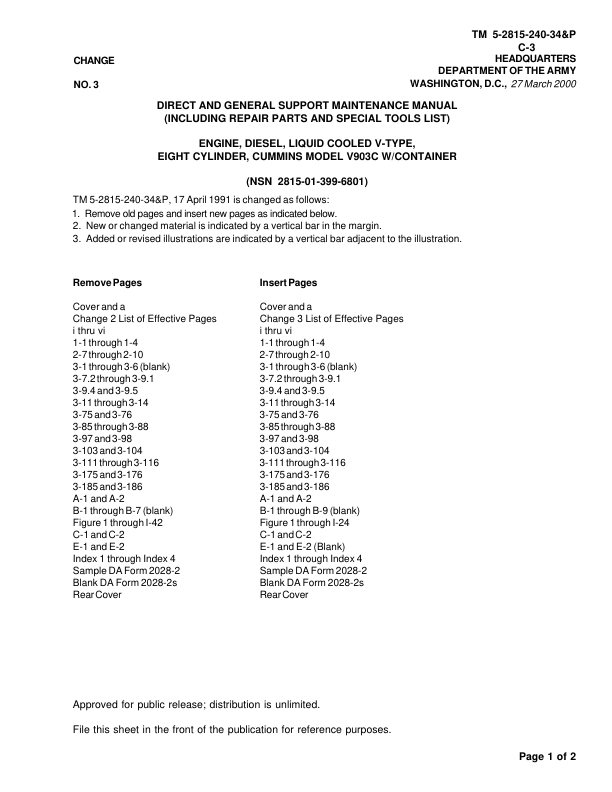 Cummins V903C Diesel Engine Technical Manual - Image 6