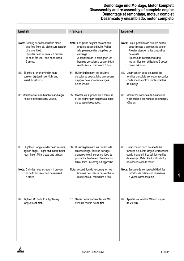 FENDT DEUTZ 2012 Engine Workshop Manual X990005047000 - Image 18