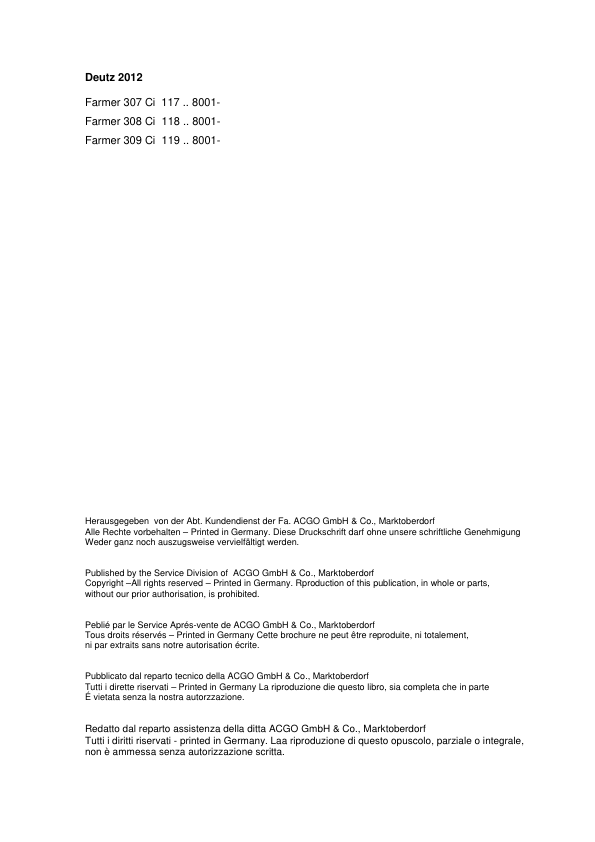 FENDT DEUTZ 2012 Engine Workshop Manual X990005047000 - Image 5