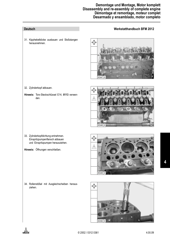 FENDT DEUTZ 2012 Engine Workshop Manual X990005047000 - Image 16