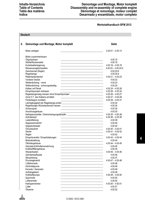 FENDT DEUTZ 2012 Engine Workshop Manual X990005047000 - Image 15