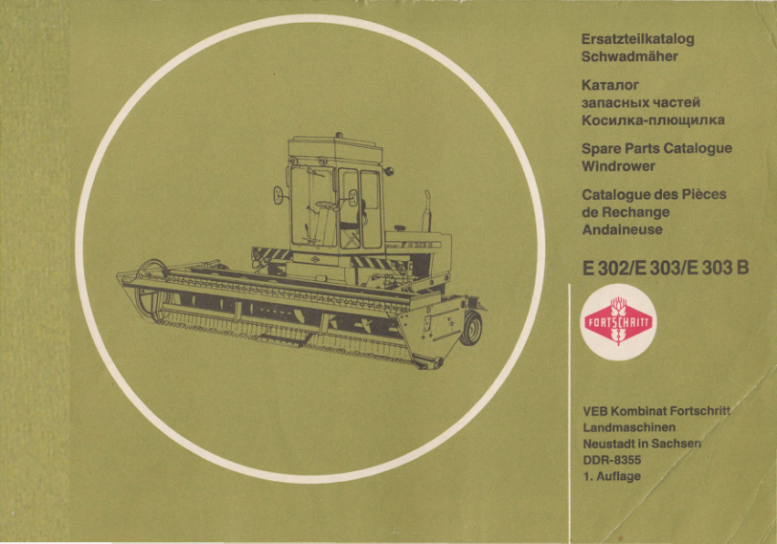 FORTSCHRITT E302 Forage Harvester Operators Manual - Image 2