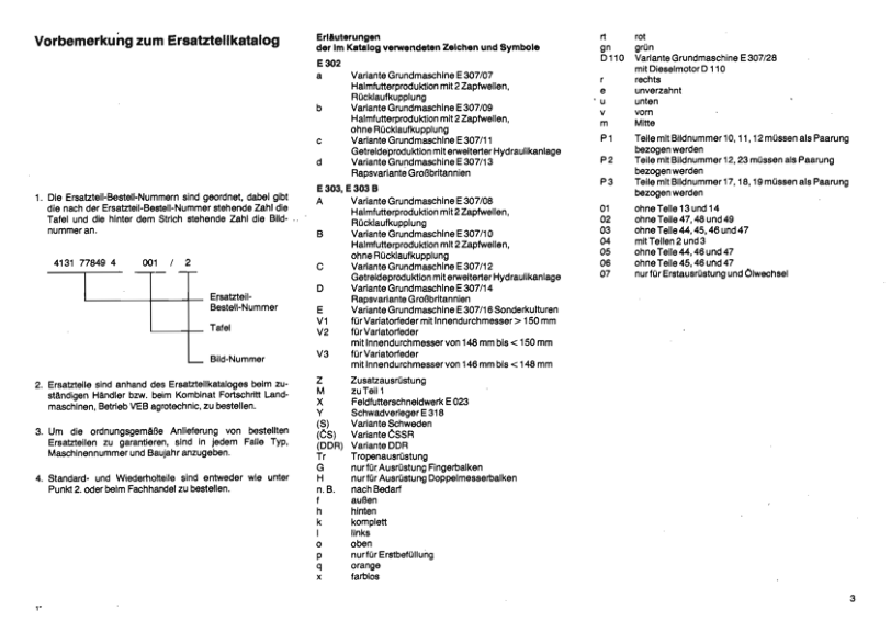 FORTSCHRITT E302 Forage Harvester Operators Manual - Image 8