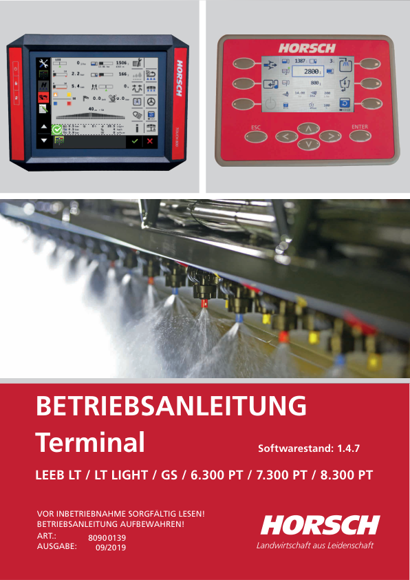 HORSCH LEEB LT Terminal Operators Manual - Image 2
