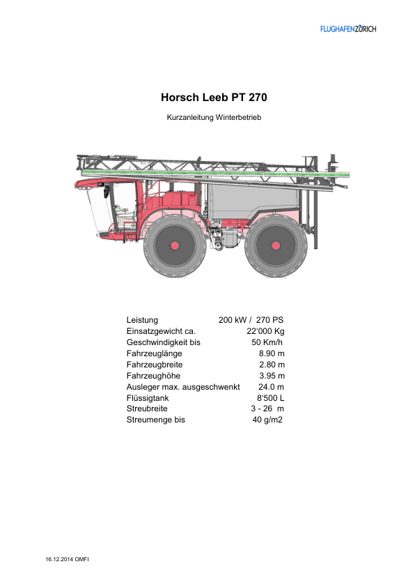 HORSCH LEEB PT 270 Self Propelled Sprayer Operators Manual - Image 2