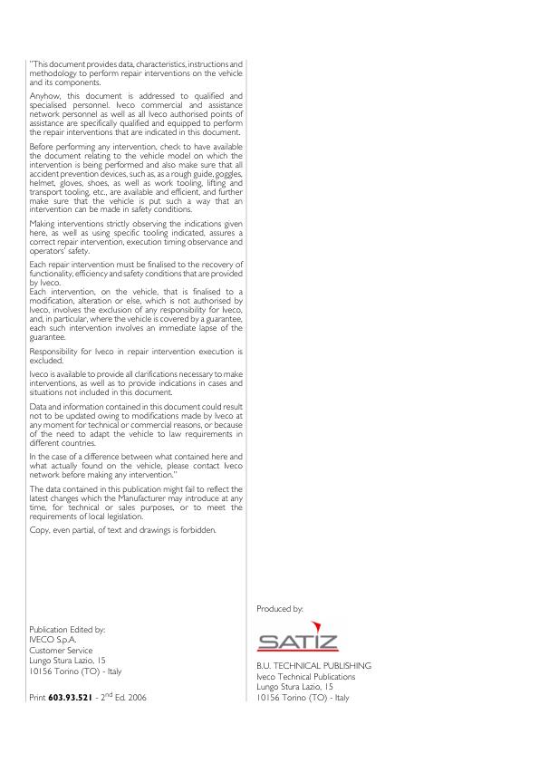 IVECO Stralis AT AD Euro 4 and 5 Mechanical and Electrical Service Repair Manual Printed Book - Image 5