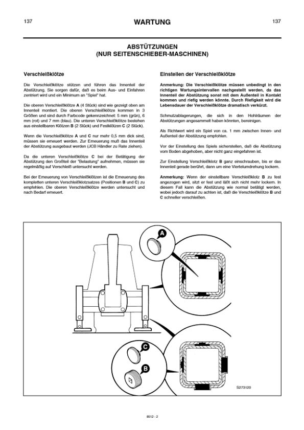 JCB 3CX 4CX 4C 4CN Servo Command Backhoe Loader Operators Manual 483468-499999 DE 9801/8512 Printed Book - Image 13
