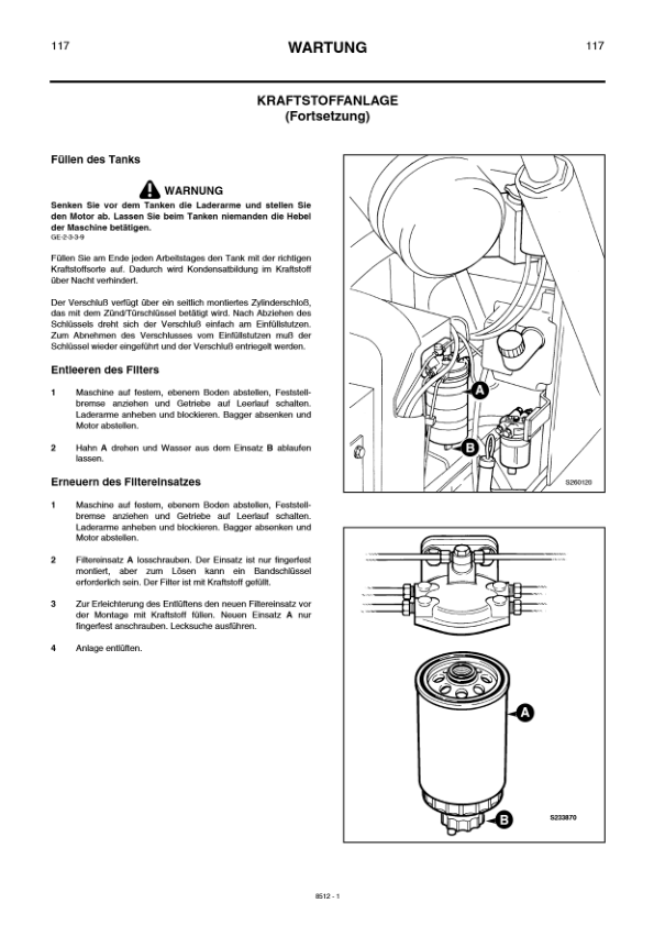 JCB 3CX 4CX 4C 4CN Servo Command Backhoe Loader Operators Manual 483468-499999 DE 9801/8512 Printed Book - Image 12