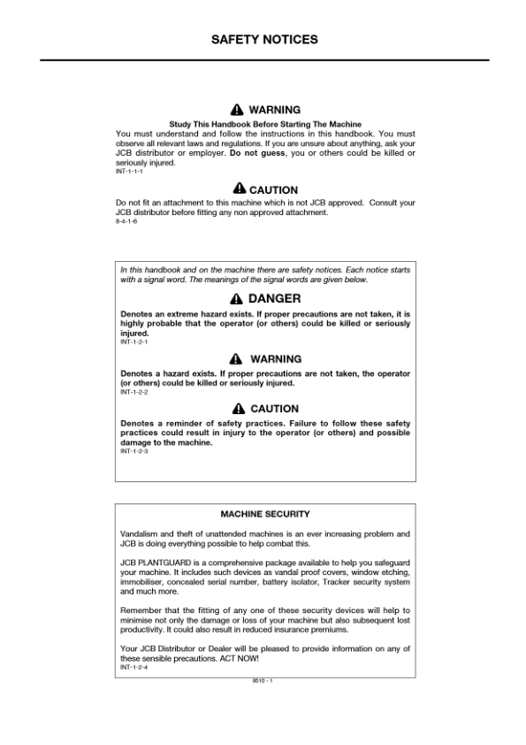 JCB 3CX 4CX 4C 4CN Servo Command Backhoe Loader Operators Manual 483468-499999 ENG 9801/8510 Printed Book - Image 6