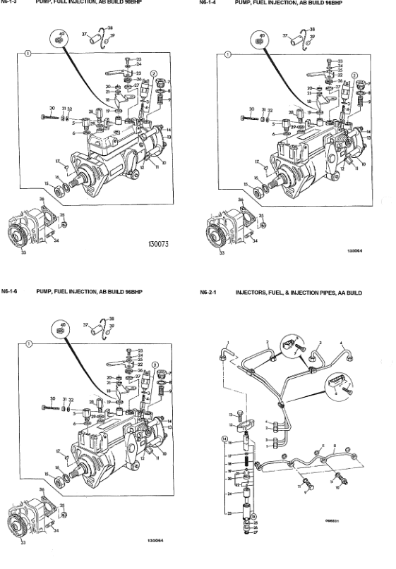 JCB 3CX Sitemaster HammerMaster 4C 4CN Backhoe Loader Parts Catalog 9800/9601-11 - Image 13