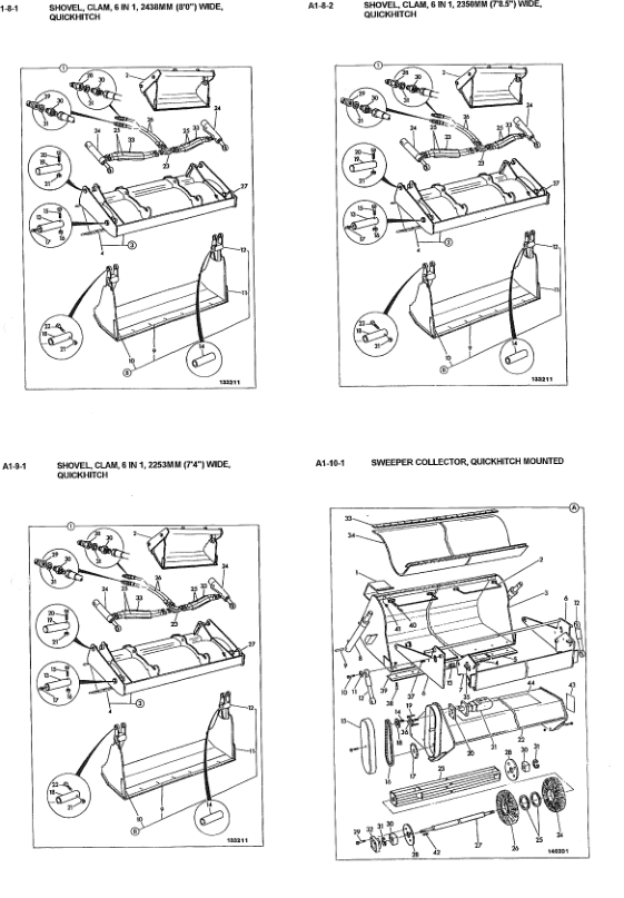 JCB 3CX Sitemaster HammerMaster 4C 4CN Backhoe Loader Parts Catalog 9800/9601-11 - Image 11