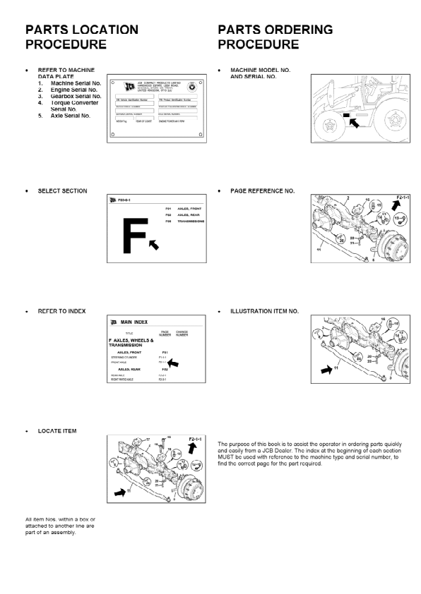 JCB 930-2T2 930-4T2 TIER 11 Rough Terrain Forklift Parts Catalog 9800/7644-1 - Image 8