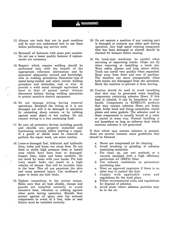 Kobelco SK100LV SK120V SK120LCV Excavator Workshop Manual S5LP0008E - Image 7