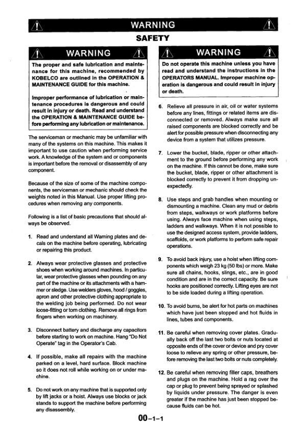 Kobelco SK170LC-6E Excavator Workshop Manual S5YM0002E - Image 5