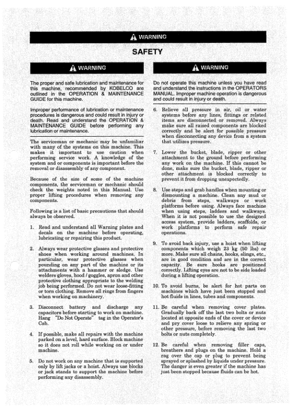 Kobelco SK200SR-16 SK200SRLC-15 Excavator Workshop Manual S5YB0003E - Image 7