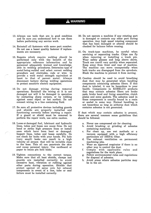 Kobelco SK220V SK220LCV Excavator Workshop Manual S5LQ0007E - Image 7