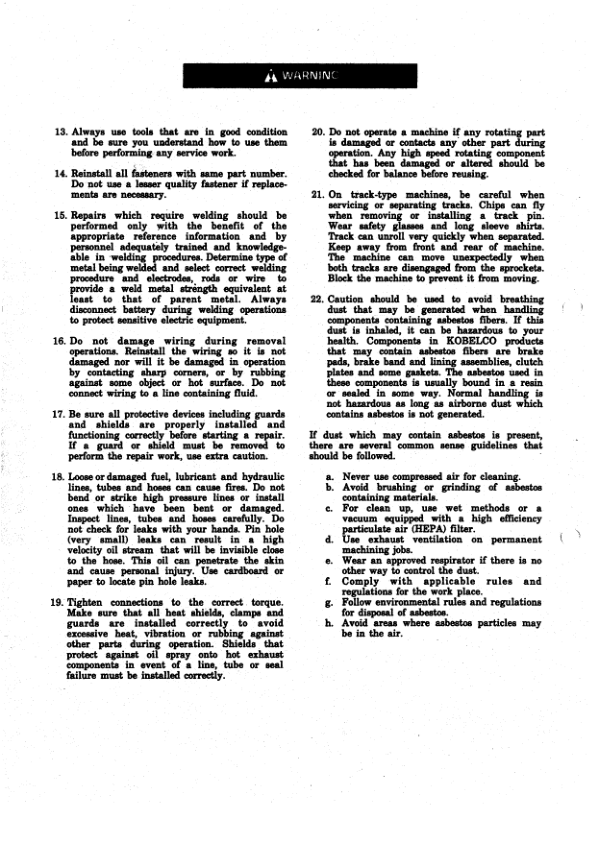 Kobelco SK220V SK220LCV Excavator Workshop Manual S5LQ0008E - Image 6