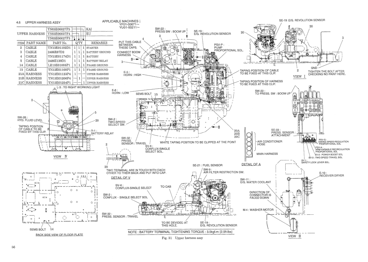 Kobelco SK235SR SK235SRLC Excavator Workshop Manual S5YF0001E - Image 11