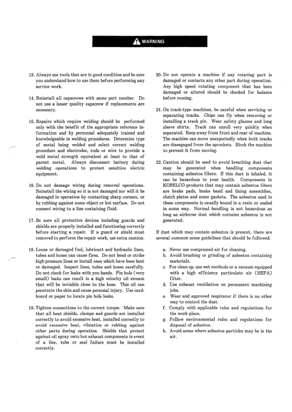 Kobelco SK60V Excavator Workshop Manual S5LE0007E - Image 7