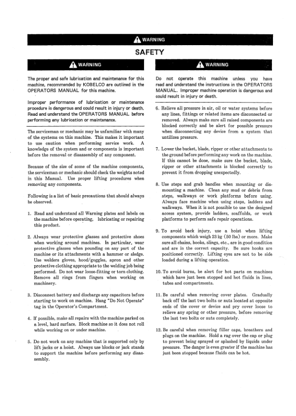 Kobelco SK60V Excavator Workshop Manual S5LE0007E - Image 6