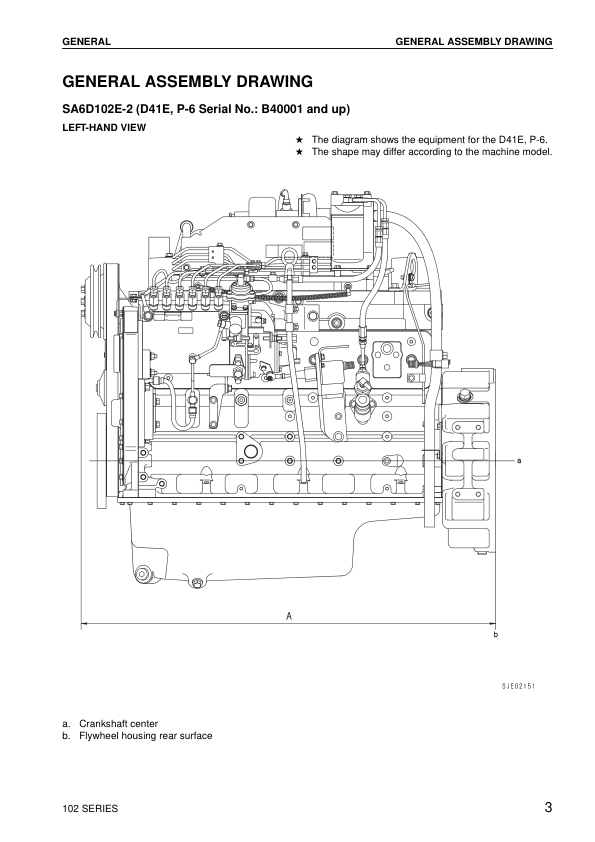 Komatsu 102 Series Diesel Engine Workshop Manual SEBM030700 - Image 6