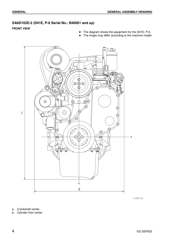 Komatsu 102 Series Diesel Engine Workshop Manual SEBM030700 - Image 7