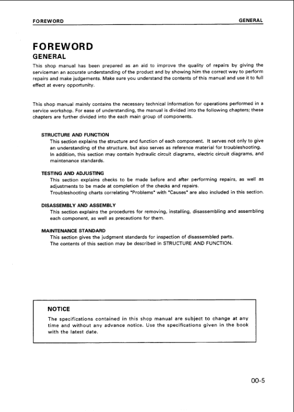 Komatsu 102 Series Diesel Engine Workshop Manual YEBM200101 2003 - Image 8