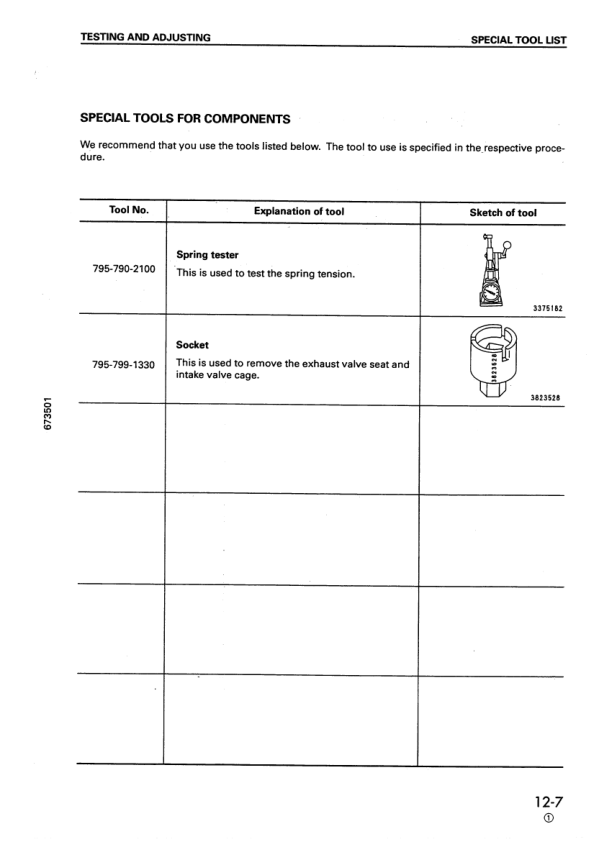 Komatsu 102 Series Diesel Engine Workshop Manual YEBM200101 2003 - Image 12