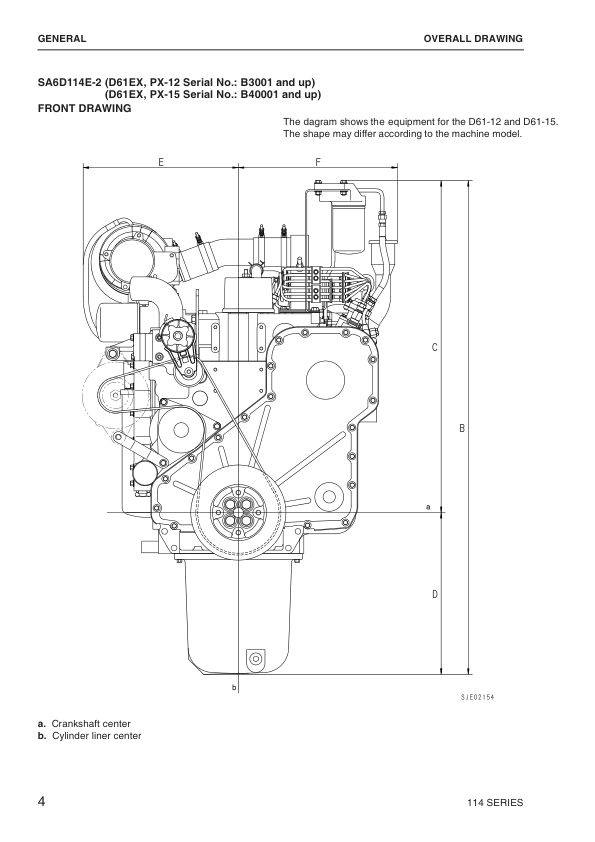 Komatsu 114 Series Diesel Engine Workshop Manual SEBM030800 - Image 5
