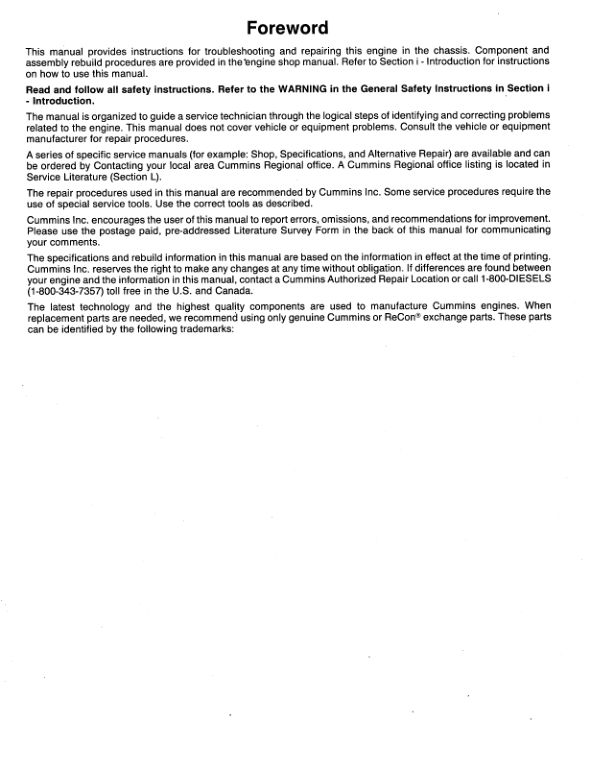 Komatsu 114 Series Diesel Engine Workshop Manual SEBM030800 - Image 8