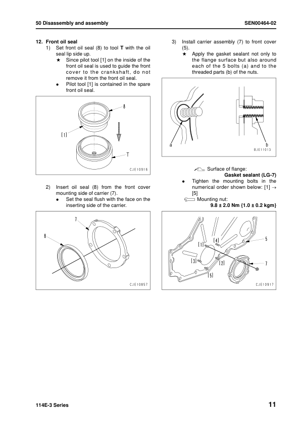 Komatsu 114E-3 Series Diesel Engine Workshop Manual SEN00169-13 - Image 14