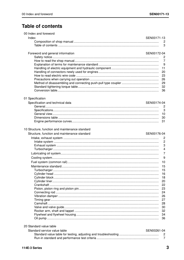 Komatsu 114E-3 Series Diesel Engine Workshop Manual SEN00169-13 - Image 7