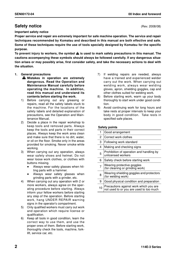 Komatsu 114E-3 Series Diesel Engine Workshop Manual SEN00169-13 - Image 4