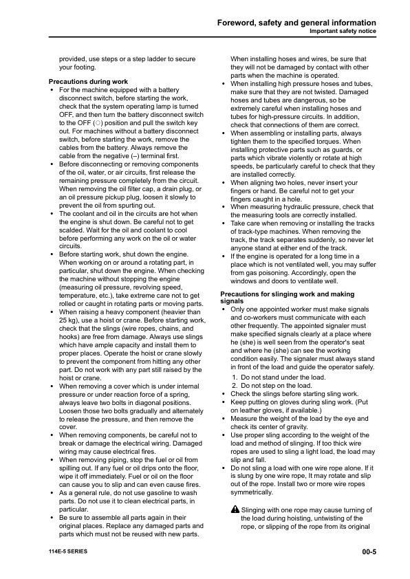 Komatsu 114E-5 Series Diesel Engine Workshop Manual - Image 10