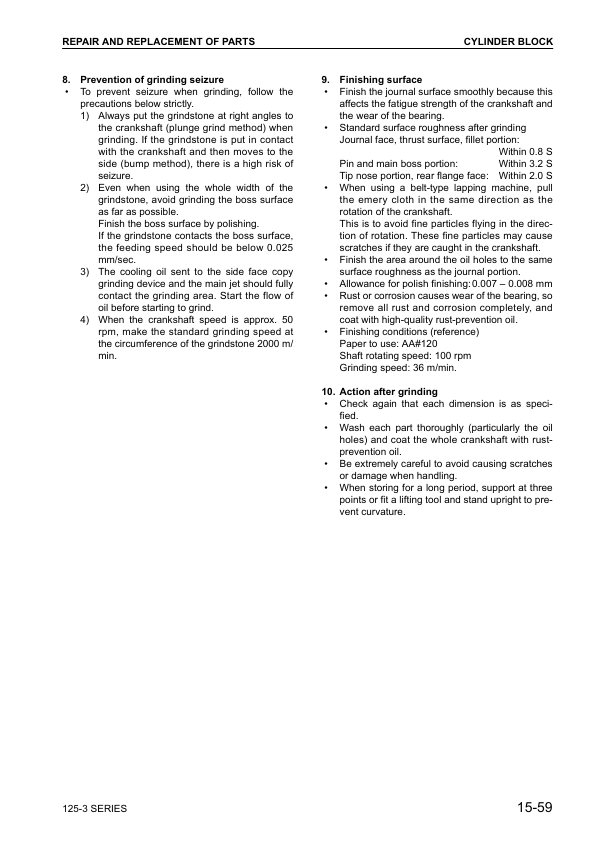 Komatsu 125-3 Series Diesel Engine Workshop Manual - Image 17