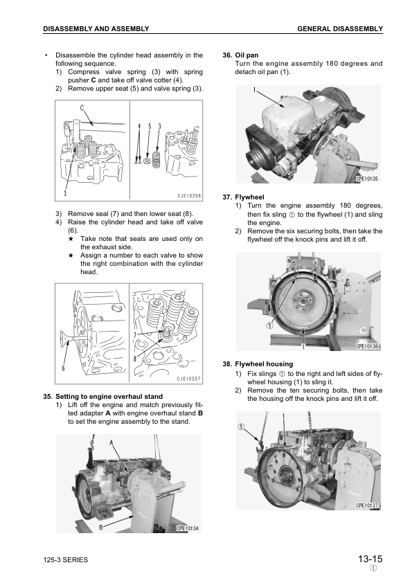 Komatsu 125-3 Series Diesel Engine Workshop Manual - Image 16