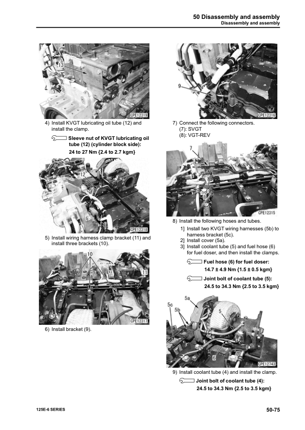 Komatsu 125E-6 Series Engine Workshop Manual - Image 16